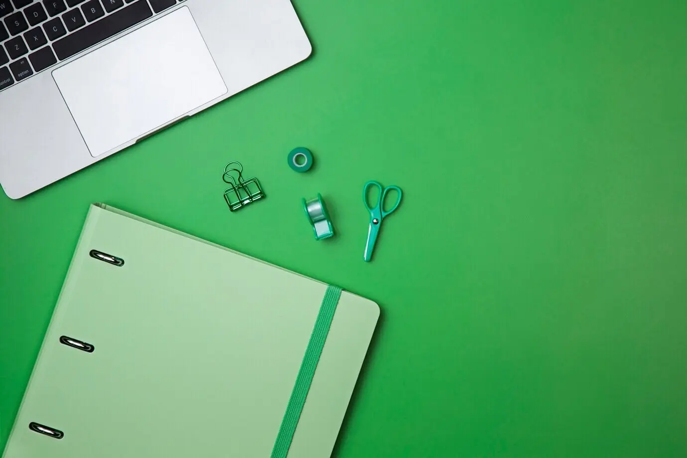 Draufsicht auf einen Ringordner